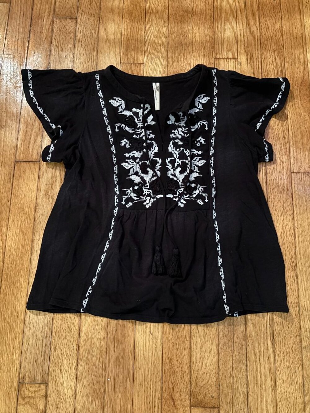 Anthropologie Alexandrine Embroidered Blouse